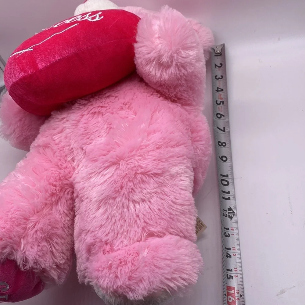 Dan Dee Pink Plush Bear Sweetheart Stuffed Animal‎